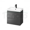 CERSANIT - Set B887 MODUO 60 antracytowy (szafka + umywalka)  S801-477